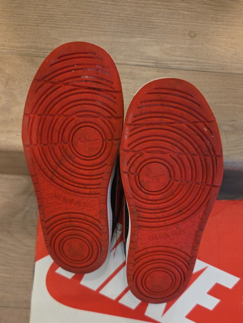 Nike Black and Red High-Top Sneakers - Picture 3 of 3